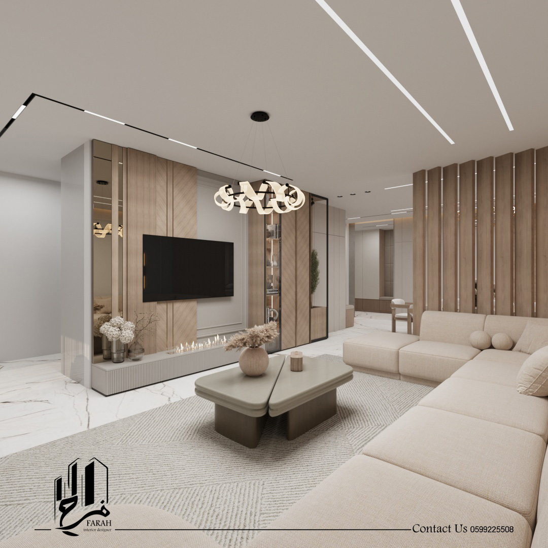 تصميم شقة في كفر عقب مساحة 150 متر مربع